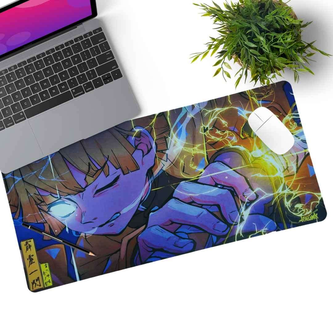 Flaming Thunder God Deskmat